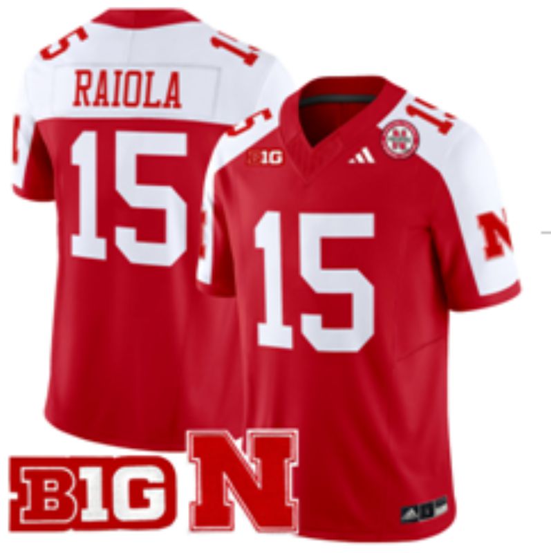 Men Norte Dame Fighting Irish #15 Raiola Red Nike 2025 NCAA Jersey 001->philadelphia eagles->NFL Jersey
